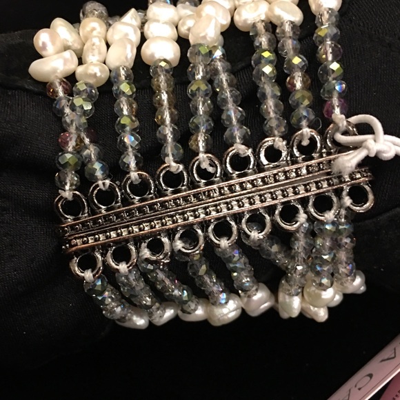 Freshwater Pearl Natural Stone Bracelet - Picture 2 of 4